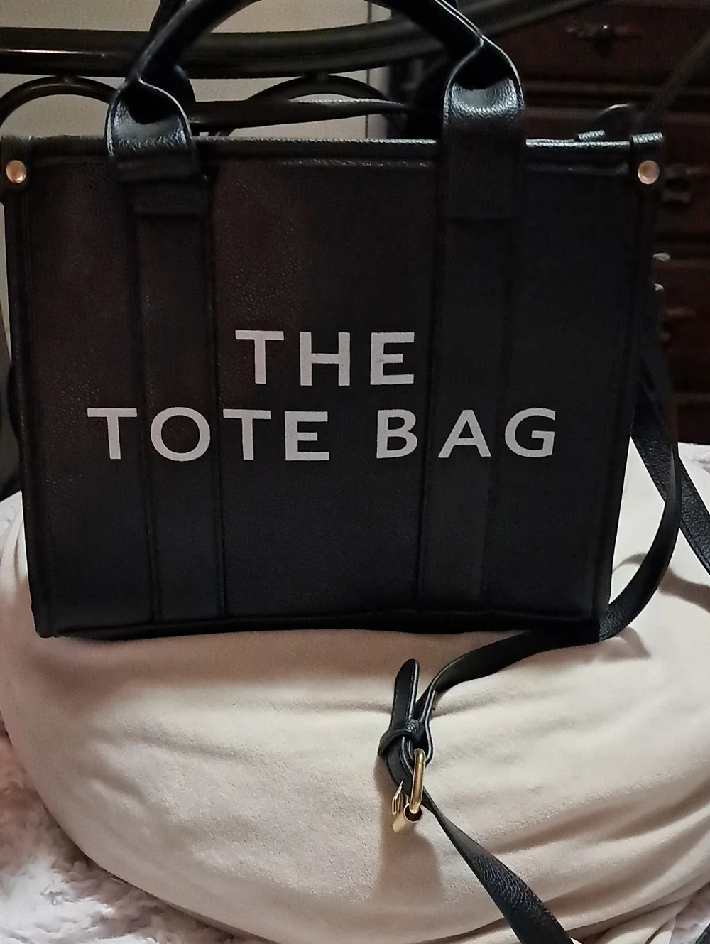 Unbranded Black 'The Tote Bag' Structured Shoulder Tote
